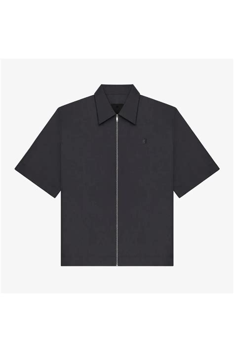 Zipped shirt with 4G detail 